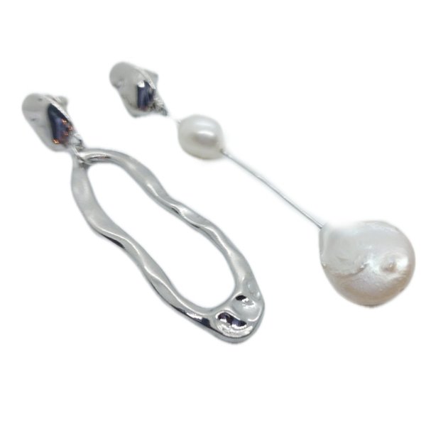 Asymmetric Pearls| Silber