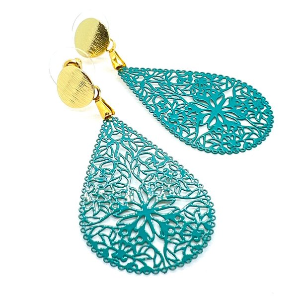 Bloom Ornament Earrings | Turquoise