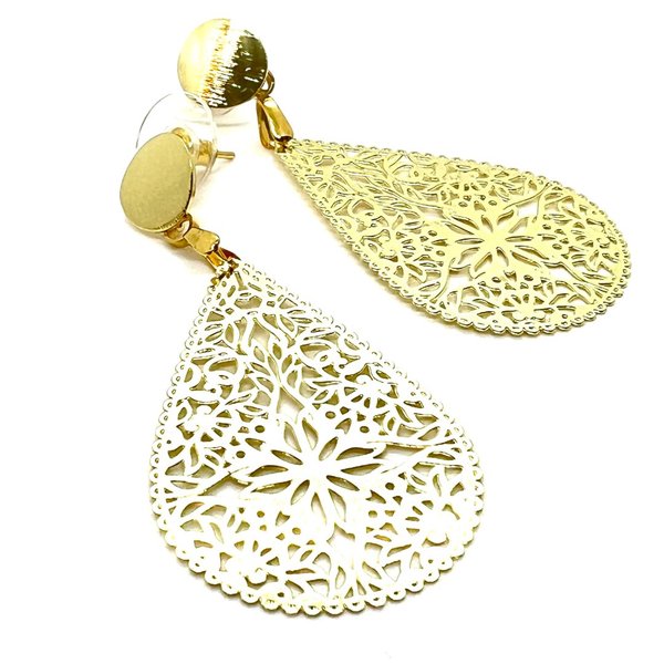 Bloom Ornament Earrings | Gold